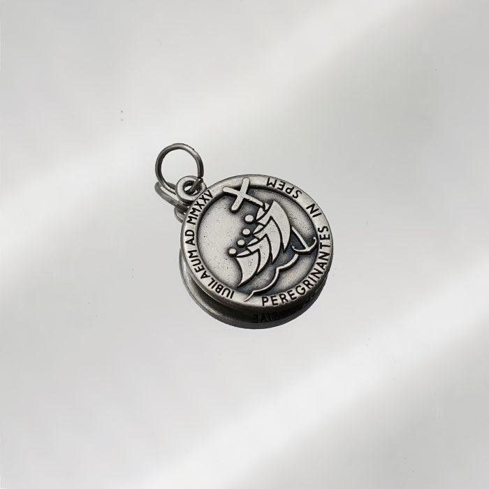 圣牌 - 教会之母（Totus Tuus） -禧年-银色-1.9cm Catholic religious art