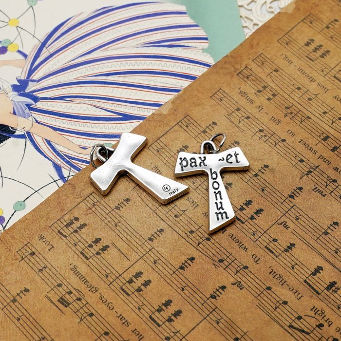 DIY十字架-TAU平安与美善-2.5x2.0cm Catholic religious art