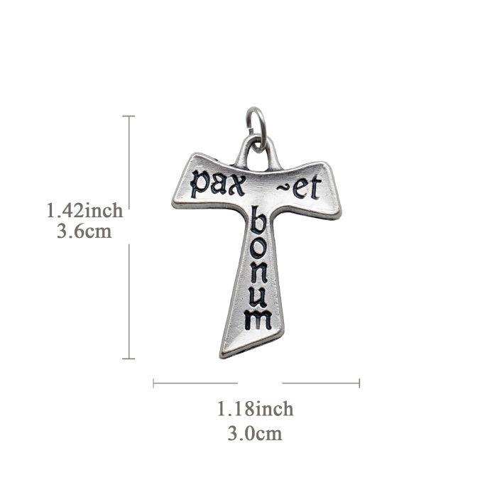 DIY十字架-TAU平安与美善-3.6x3.0cm Catholic religious art