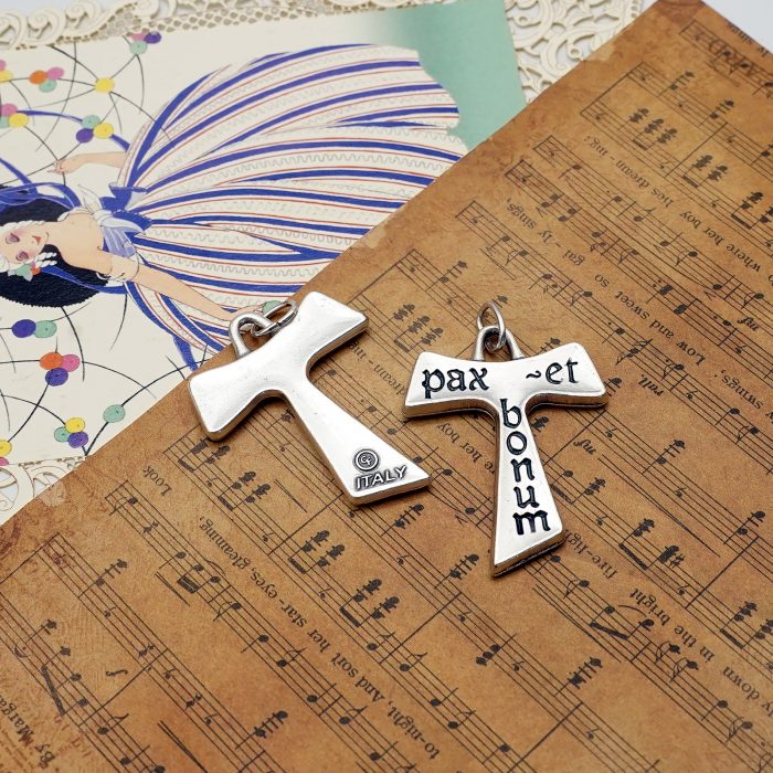 DIY十字架-TAU平安与美善-3.6x3.0cm Catholic religious art