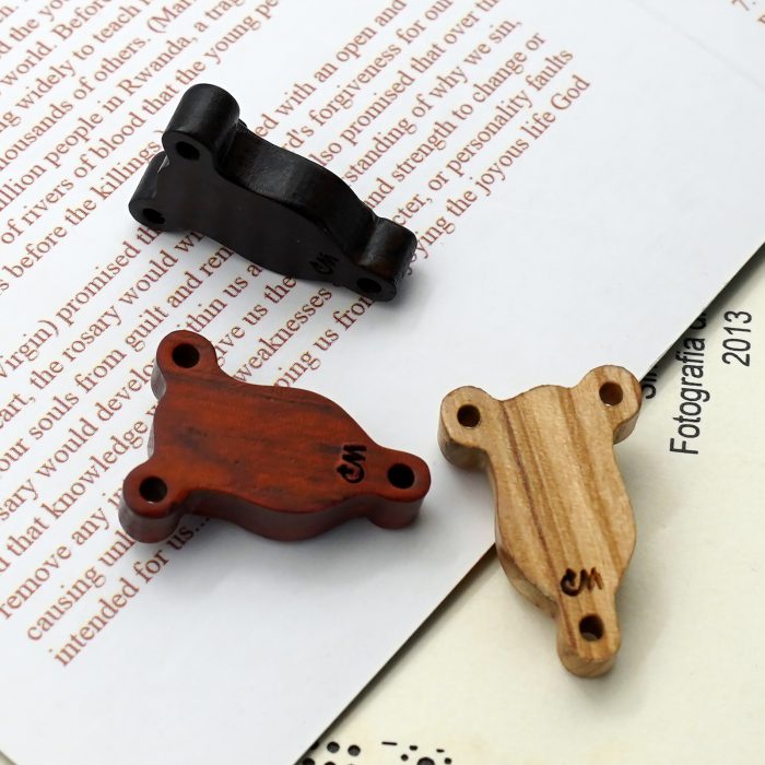 DIY三通-圣母-紫檀黑檀橄榄木-1.6x0.9cm Catholic religious art