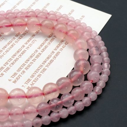 DIY珠子-粉芙蓉水晶-4/6/8mm