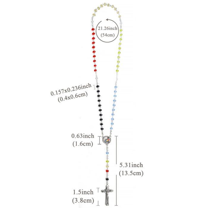玫瑰念珠-2025禧年-教会之母-圣伯多禄广场-4x6mm水晶珠送禧年念珠包 Catholic religious art