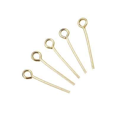 DIY配件-金色九字针-不锈钢镀金-10克