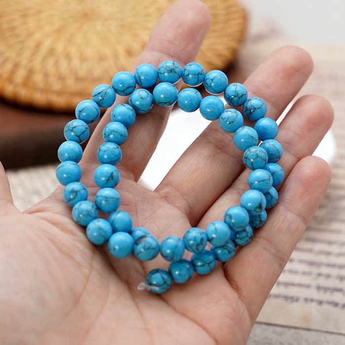 DIY珠子-蓝松石6/8mm Catholic religious art