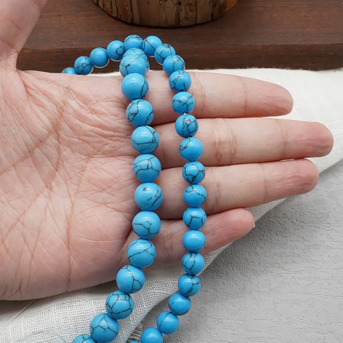 DIY珠子-蓝松石6/8mm Catholic religious art