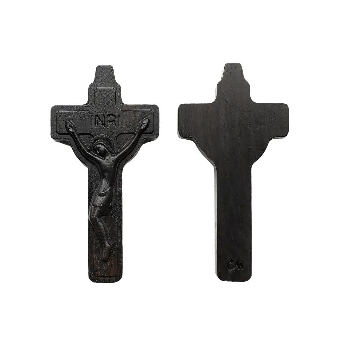 DIY十字架-黑檀紫檀橄榄木-4.5x2.4cm Catholic religious art