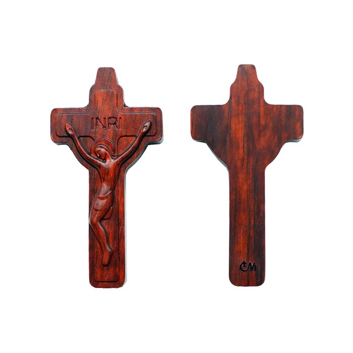 DIY十字架-黑檀紫檀橄榄木-4.5x2.4cm Catholic religious art