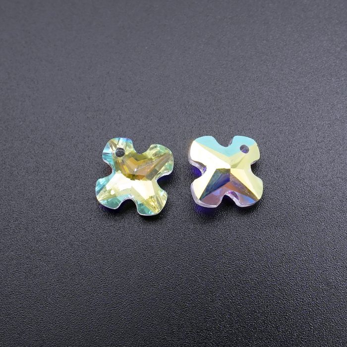 DIY十字架-水晶十字架吊坠-1.4cm Catholic religious art