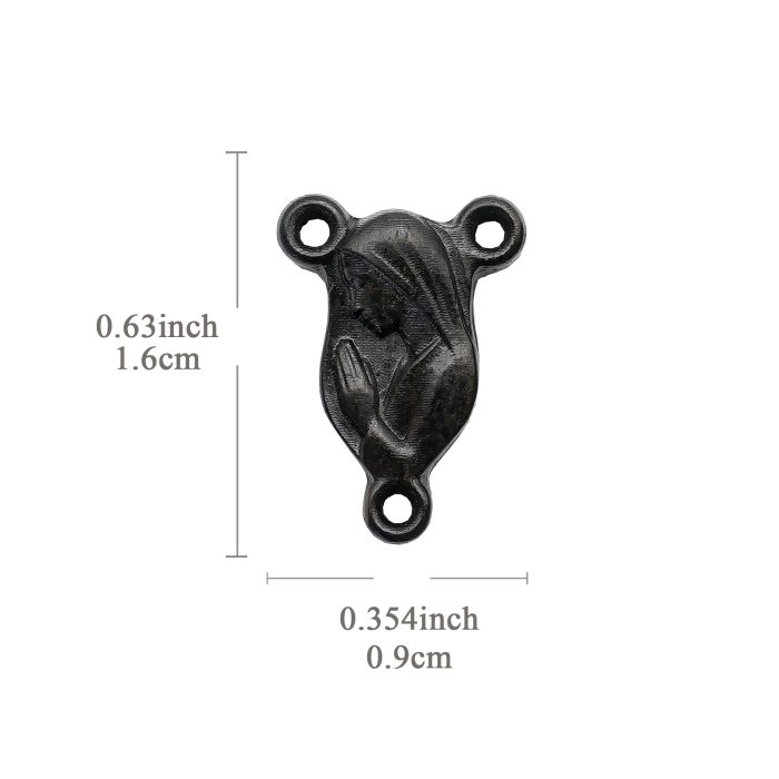 DIY三通-圣母-紫檀黑檀橄榄木-1.6x0.9cm Catholic religious art