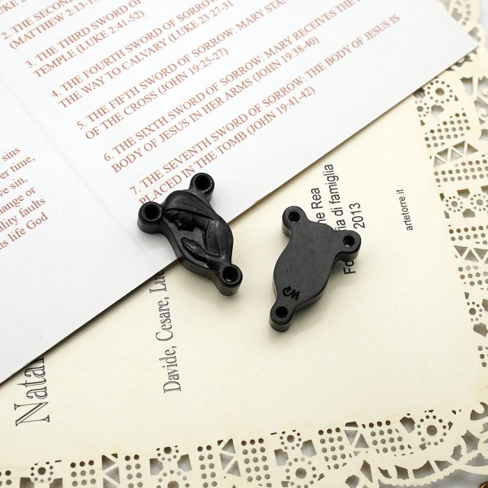 DIY三通-圣母-紫檀黑檀橄榄木-1.6x0.9cm Catholic religious art