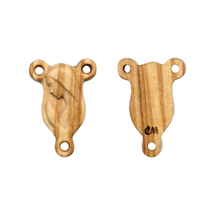 DIY三通-圣母-紫檀黑檀橄榄木-1.6x0.9cm Catholic religious art