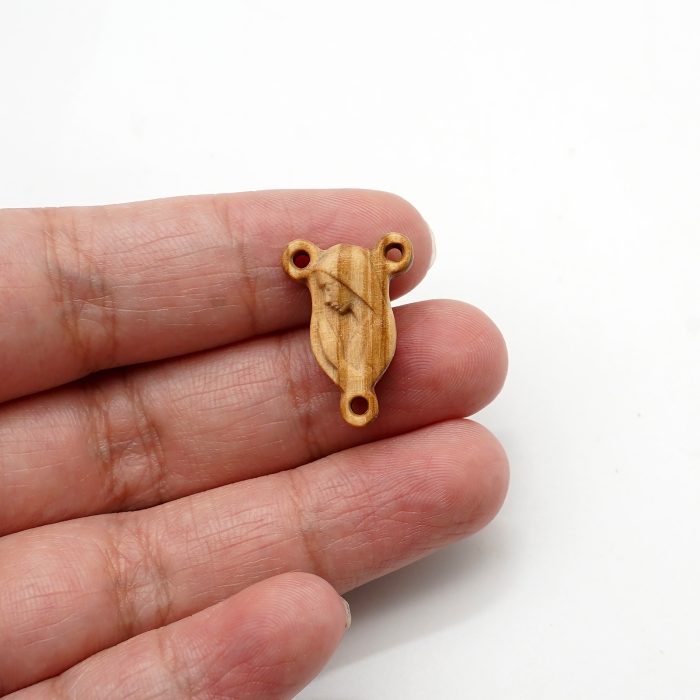 DIY三通-圣母-紫檀黑檀橄榄木-1.6x0.9cm Catholic religious art