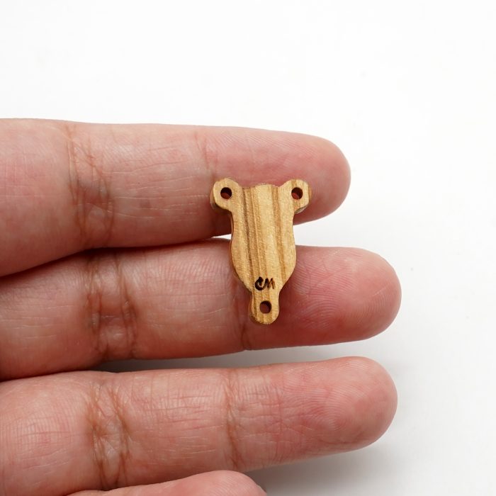 DIY三通-圣母-紫檀黑檀橄榄木-1.6x0.9cm Catholic religious art