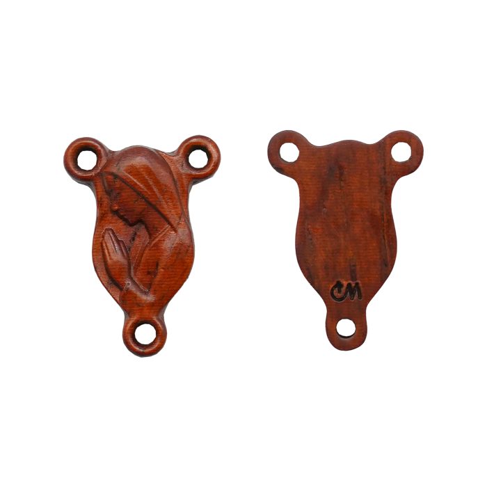 DIY三通-圣母-紫檀黑檀橄榄木-1.6x0.9cm Catholic religious art