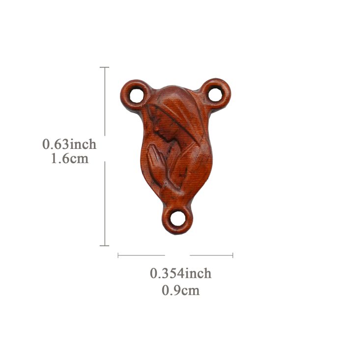 DIY三通-圣母-紫檀黑檀橄榄木-1.6x0.9cm Catholic religious art