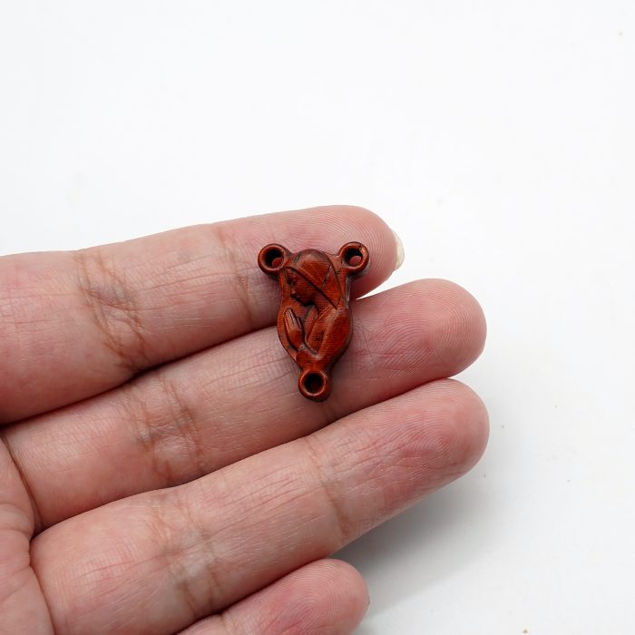 DIY三通-圣母-紫檀黑檀橄榄木-1.6x0.9cm Catholic religious art