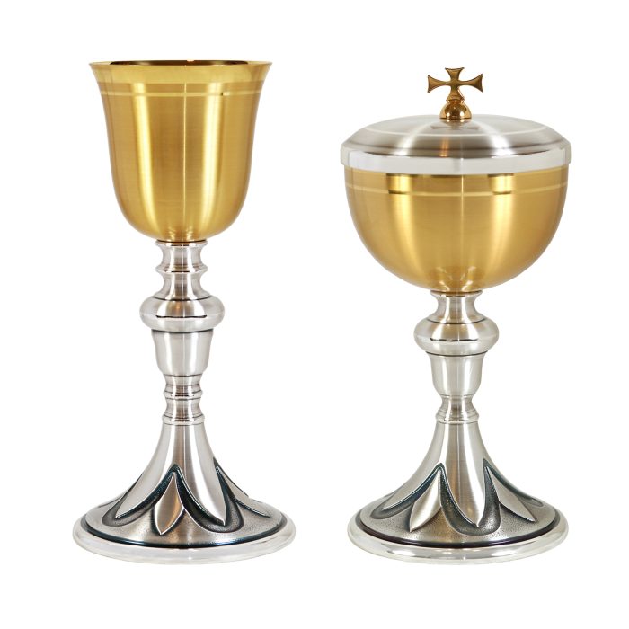 【现货】铜镀24k金-圣爵圣体杯套装21cm Catholic religious art