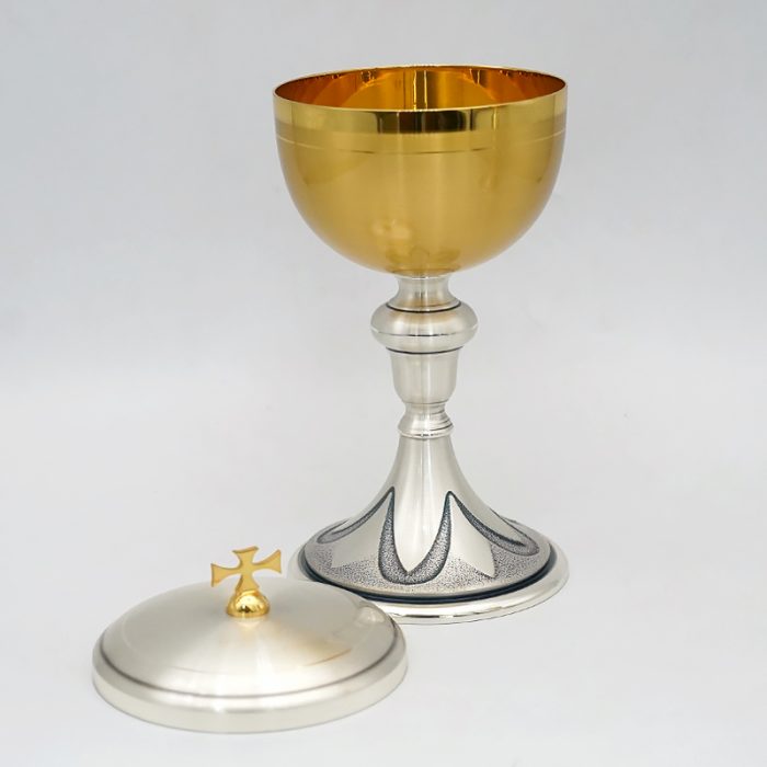 【现货】铜镀24k金-圣爵圣体杯套装21cm Catholic religious art