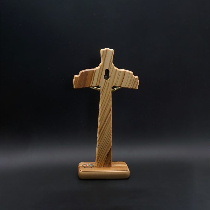 十字架-摆件-禧年-伯多禄大殿-铜色带底座-20x10cm Catholic religious art