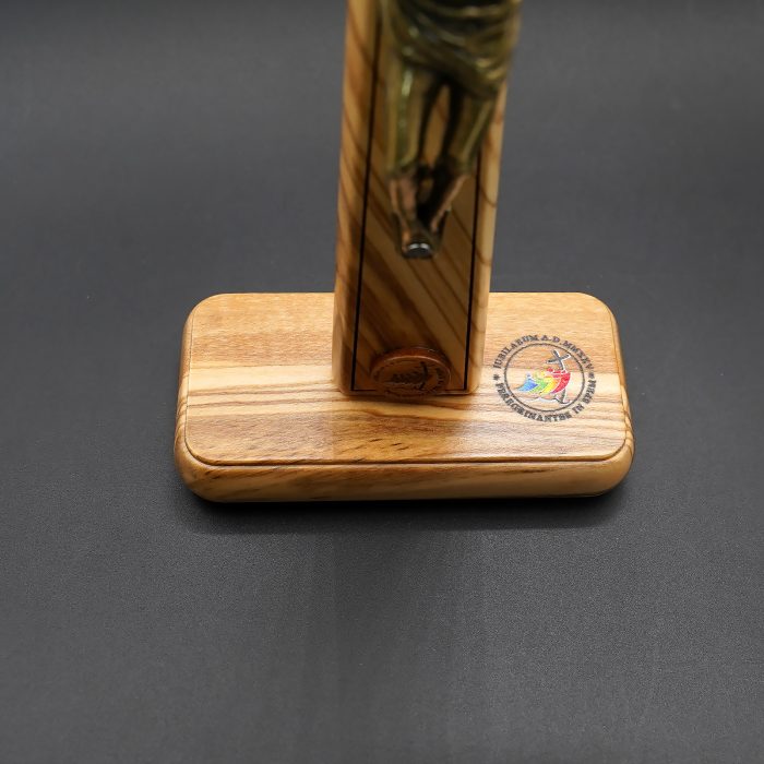 十字架-摆件-禧年-伯多禄大殿-铜色带底座-20x10cm Catholic religious art