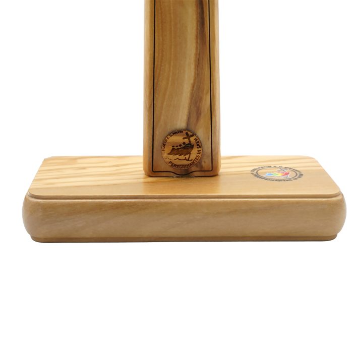 十字架-摆件-禧年-伯多禄大殿-铜色带底座-30x15cm Catholic religious art