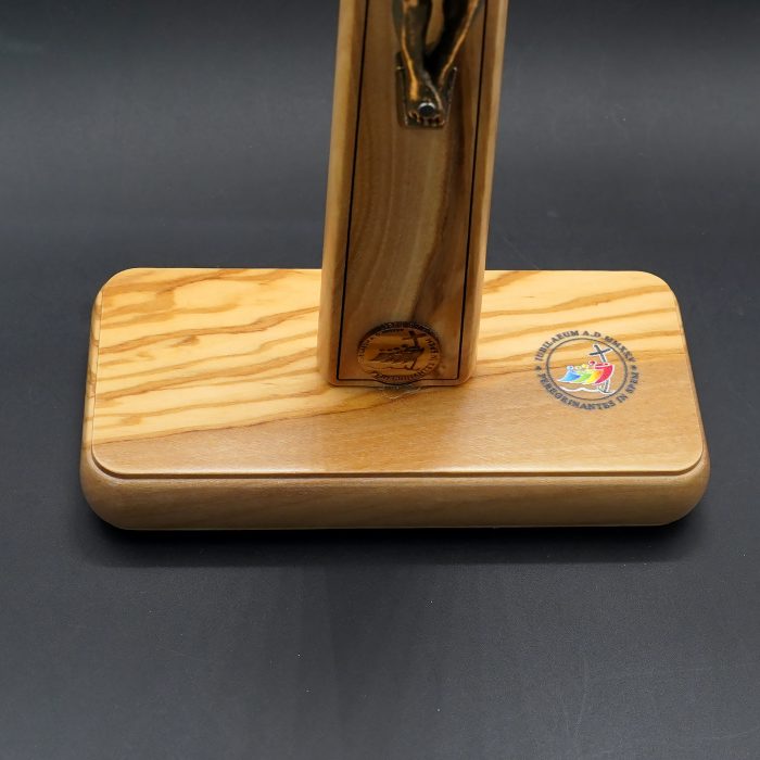 十字架-摆件-禧年-伯多禄大殿-铜色带底座-30x15cm Catholic religious art