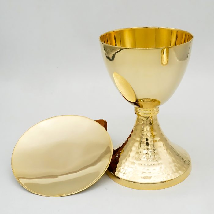 【现货】圣爵杯带圣盘 金色 高19.5厘米 Catholic religious art