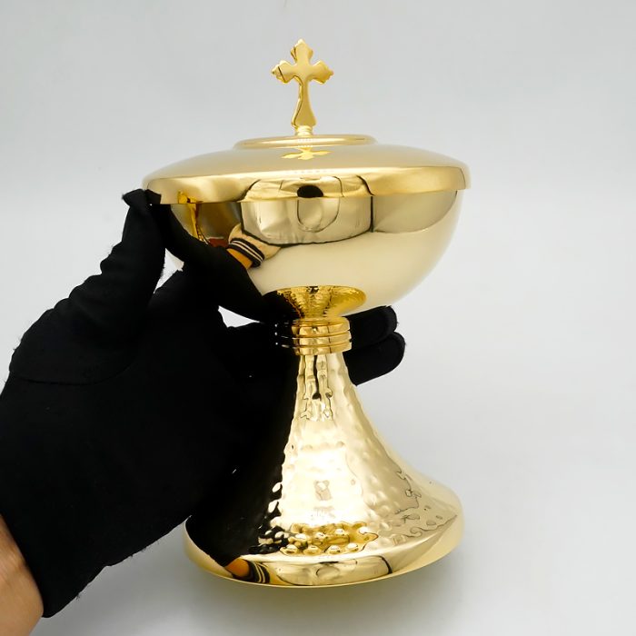 【现货】圣体盒 金色 高19.5厘米 Catholic religious art