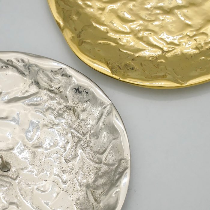 【现货】金色带尖烛台托盘-直径9厘米-抛光 Catholic religious art