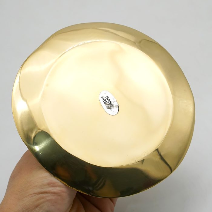 【现货】金色带尖烛台托盘-直径12.5厘米-抛光 Catholic religious art