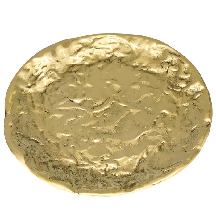 【现货】金色烛台托盘-直径12.5厘米-抛光 Catholic religious art