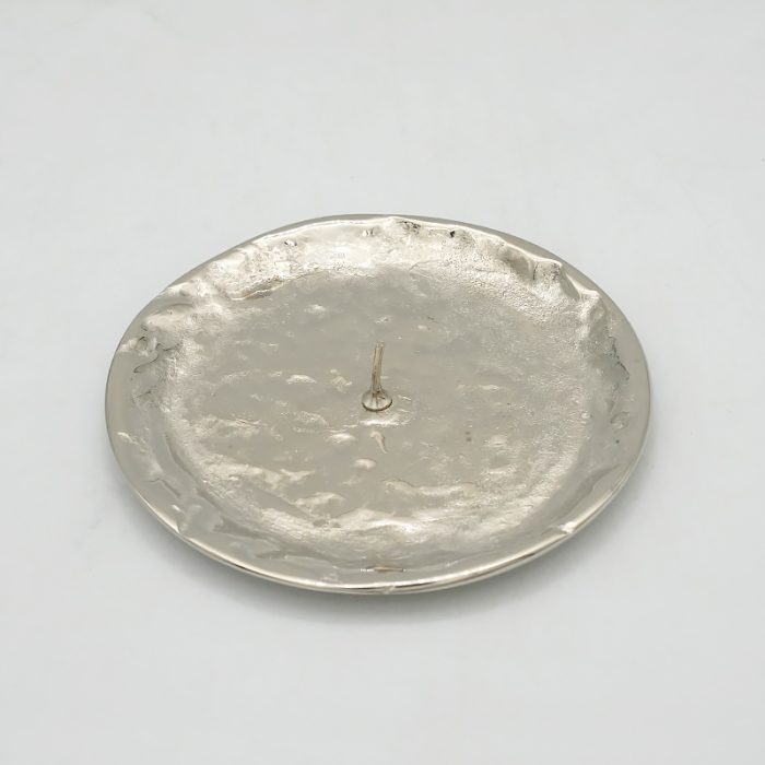 【现货】银色带尖烛台托盘-直径9厘米-抛光 Catholic religious art