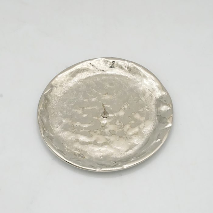 【现货】银色带尖烛台托盘-直径9厘米-抛光 Catholic religious art