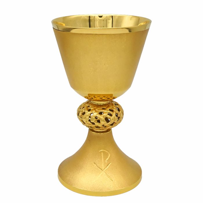 【现货】圣爵杯-金色- 口直径11.5cm-底11cm-高20.1cm Catholic religious art