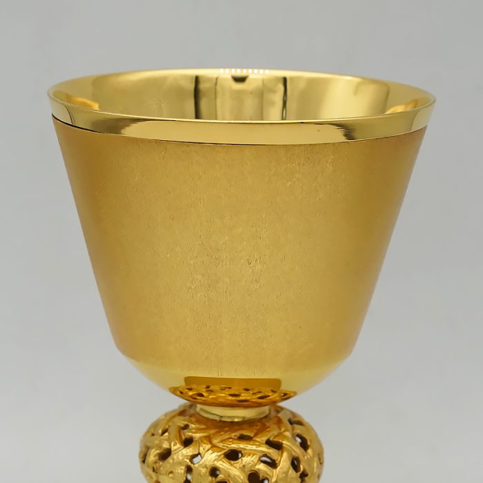 【现货】圣爵杯-金色- 口直径11.5cm-底11cm-高20.1cm Catholic religious art