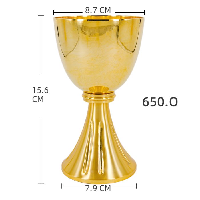 【现货】圣爵杯-金色-直径8.7cm-高15.6cm Catholic religious art