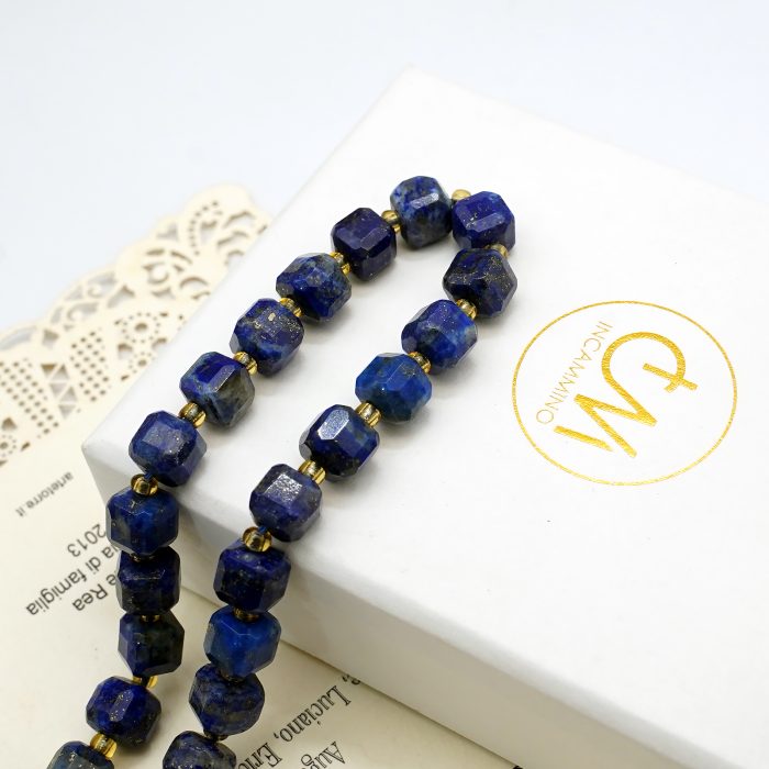 DIY珠子-方糖散珠-天然青金石-7x7mm单颗 Catholic religious art