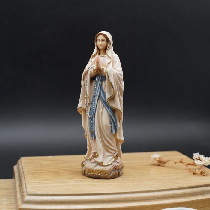 【现货】木雕-露德圣母 Catholic religious art