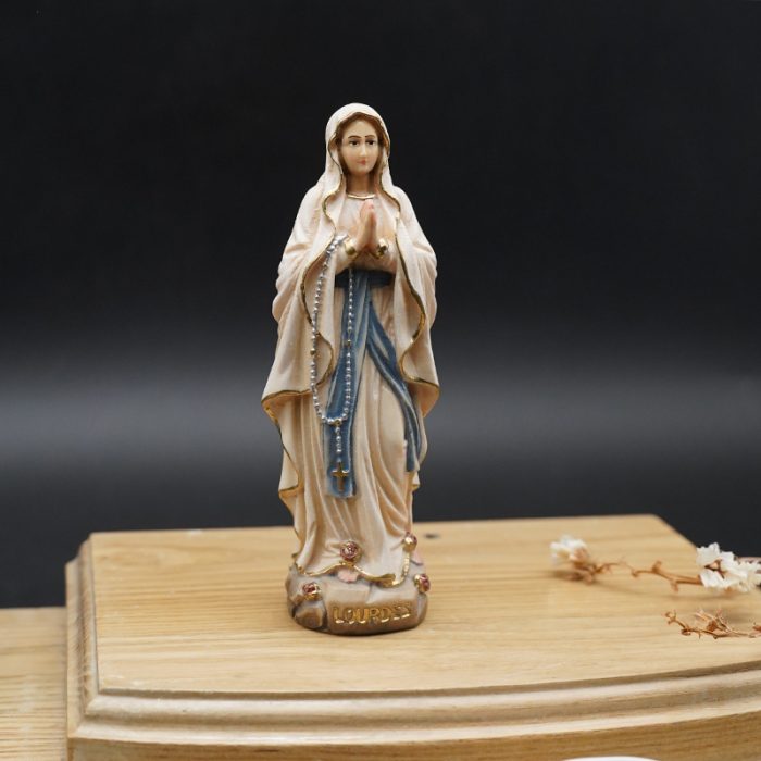【现货】木雕-露德圣母 Catholic religious art