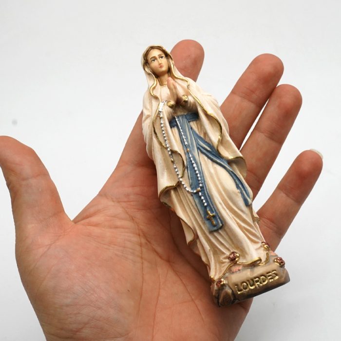 【现货】木雕-露德圣母 Catholic religious art