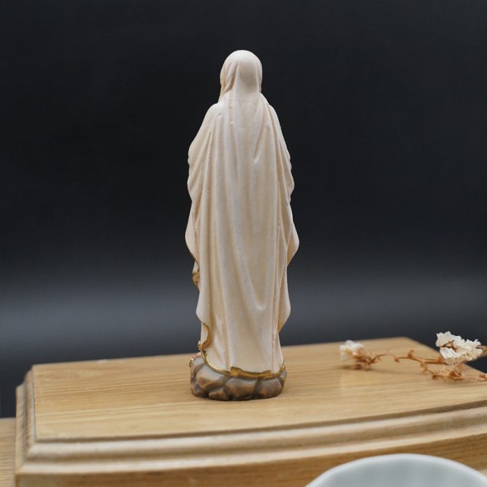 【现货】木雕-露德圣母 Catholic religious art