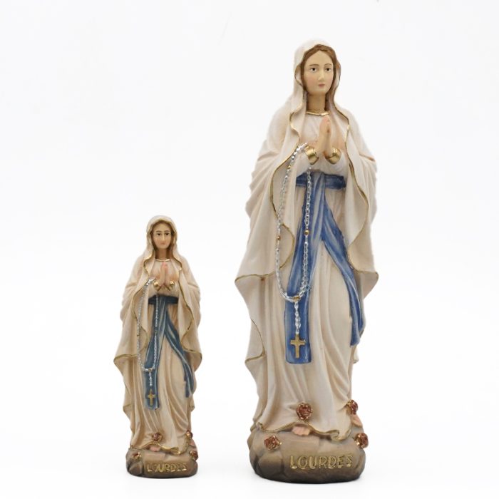 【现货】木雕-露德圣母 Catholic religious art