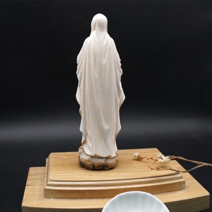 【现货】木雕-露德圣母 Catholic religious art