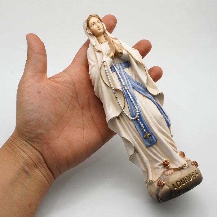 【现货】木雕-露德圣母 Catholic religious art