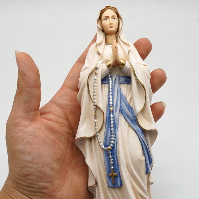 【现货】木雕-露德圣母 Catholic religious art