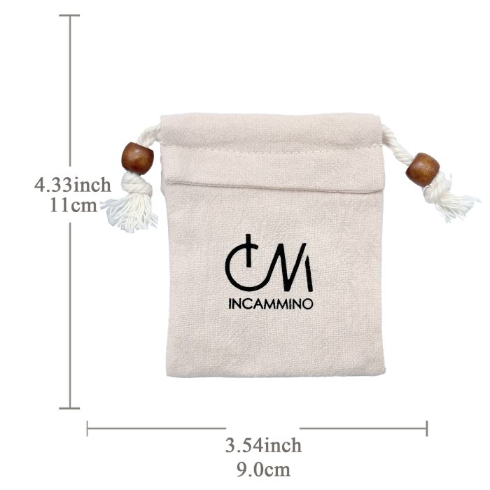 念珠包-抽绳款-四色-11X9cm Catholic religious art