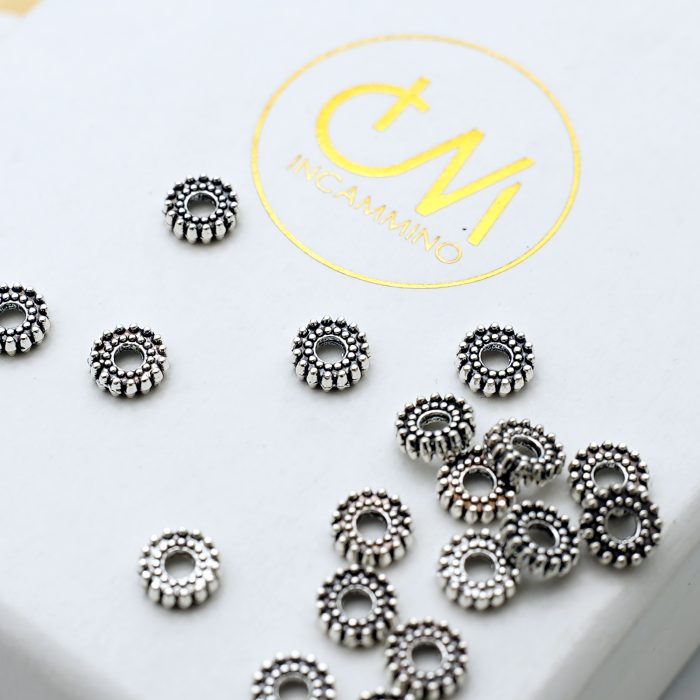 DIY隔片-雪花齿轮-银色-5.8x1.9mm-10个/包 Catholic religious art