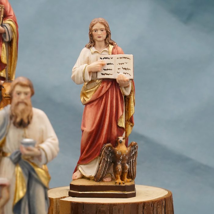 【现货】木雕-圣使若望-12厘米 Catholic religious art