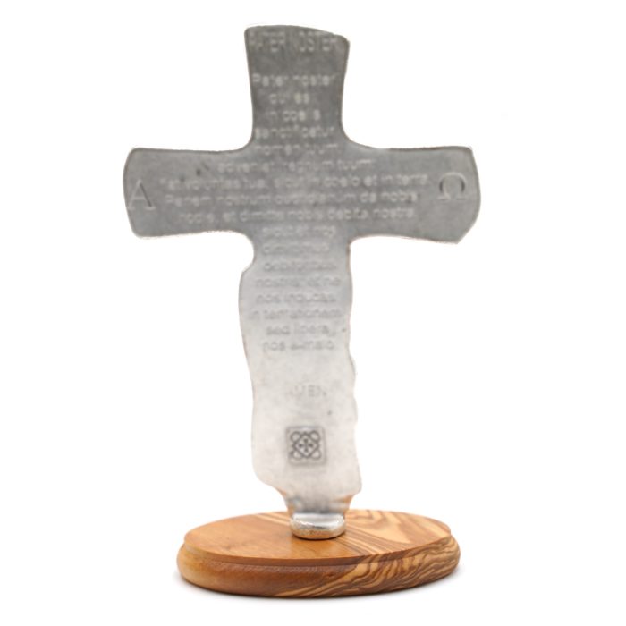 十字架-天主圣三-锌合金-氧化处理带底座-15.5x9cm Catholic religious art